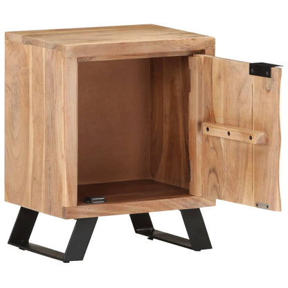 Sängbord Nattduksbord Tre 40x30x50 cm massivt akaciaträ med levande kant