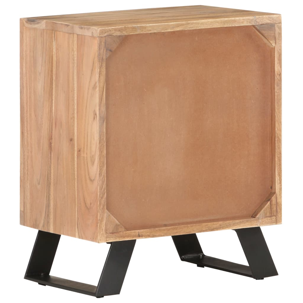 Sängbord Nattduksbord Tre 40x30x50 cm massivt akaciaträ med levande kant