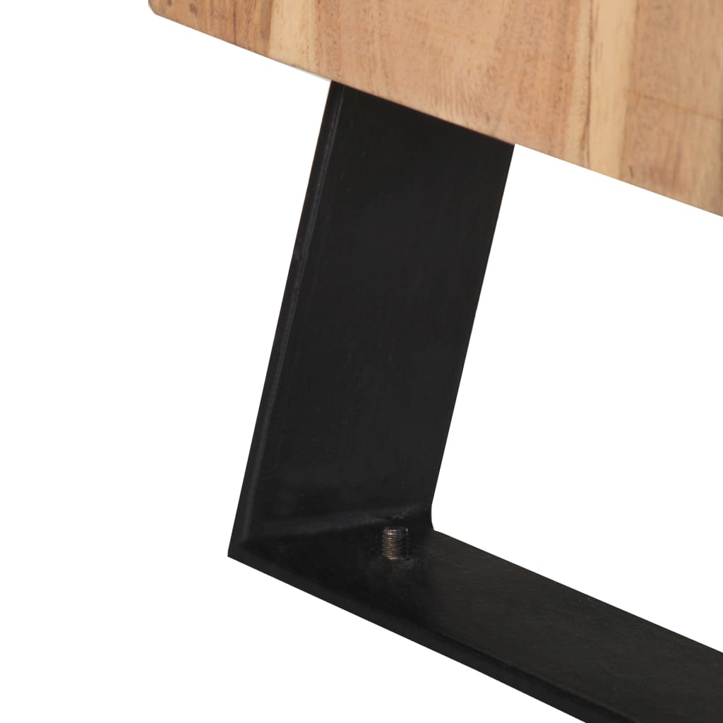 Sängbord Nattduksbord Tre 40x30x50 cm massivt akaciaträ med levande kant