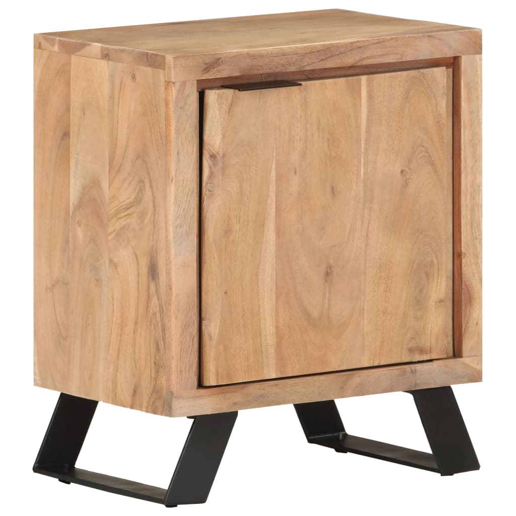 Sängbord Nattduksbord Tre 40x30x50 cm massivt akaciaträ med levande kant