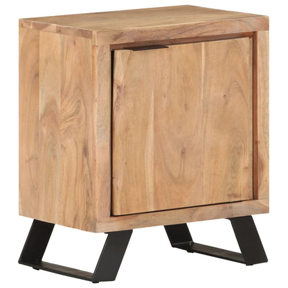 Sängbord Nattduksbord Tre 40x30x50 cm massivt akaciaträ med levande kant