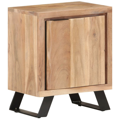 Sängbord Nattduksbord Tre 40x30x50 cm massivt akaciaträ med levande kant