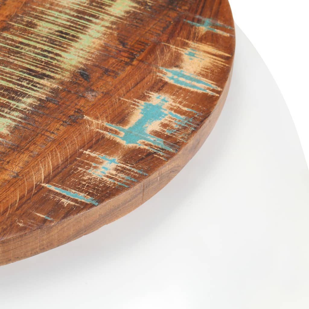 Soffbord Vit 68x68x30 cm massivt återvunnet trä