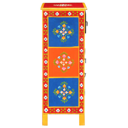 Skänk Trä Handmålad 60x30x75 cm massivt mangoträ