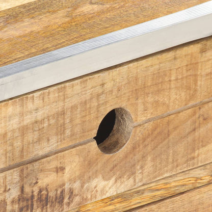 Soffbord Trä 89x59x33 cm massivt grovt mangoträ