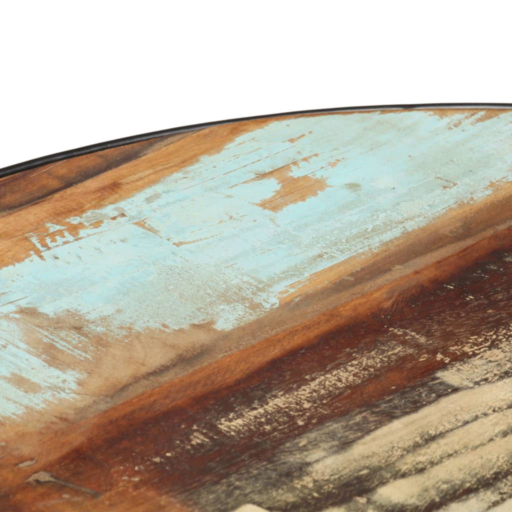 Soffbord Svart 68x68x36 cm massivt återvunnet trä