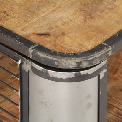 Soffbord Trä 100x50x35 cm massivt mangoträ