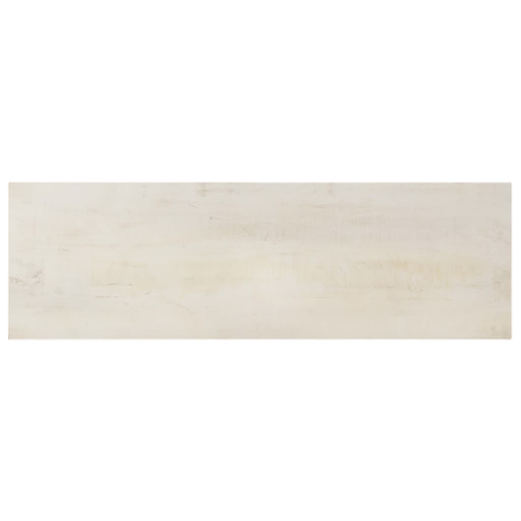 Avlastningsbord Konsollbord Vit 115x35x77 cm grovt mangoträ
