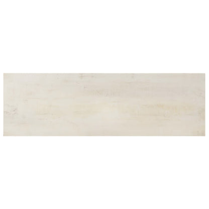 Avlastningsbord Konsollbord Vit 115x35x77 cm grovt mangoträ