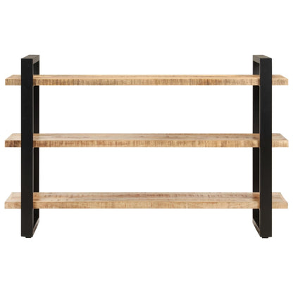 Skänk Trä med 3 hyllor 120x40x75 cm grovt mangoträ