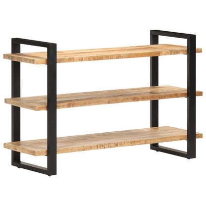 Skänk Trä med 3 hyllor 120x40x75 cm grovt mangoträ