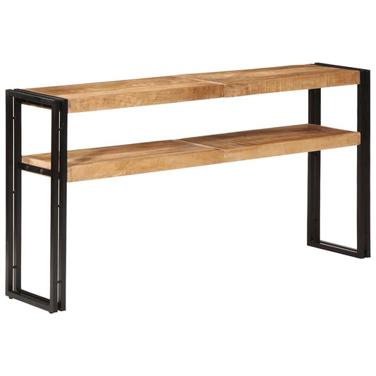 Avlastningsbord 150x30x75 cm grovt mangoträ