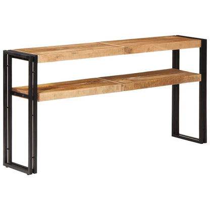 Avlastningsbord 150x30x75 cm grovt mangoträ