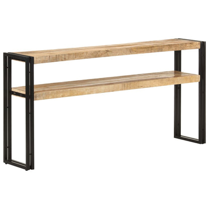 Avlastningsbord 150x30x75 cm grovt mangoträ