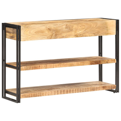 Skänk Trä 120x30x75 cm massivt grovt mangoträ