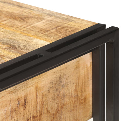 Skänk Trä 120x30x75 cm massivt grovt mangoträ