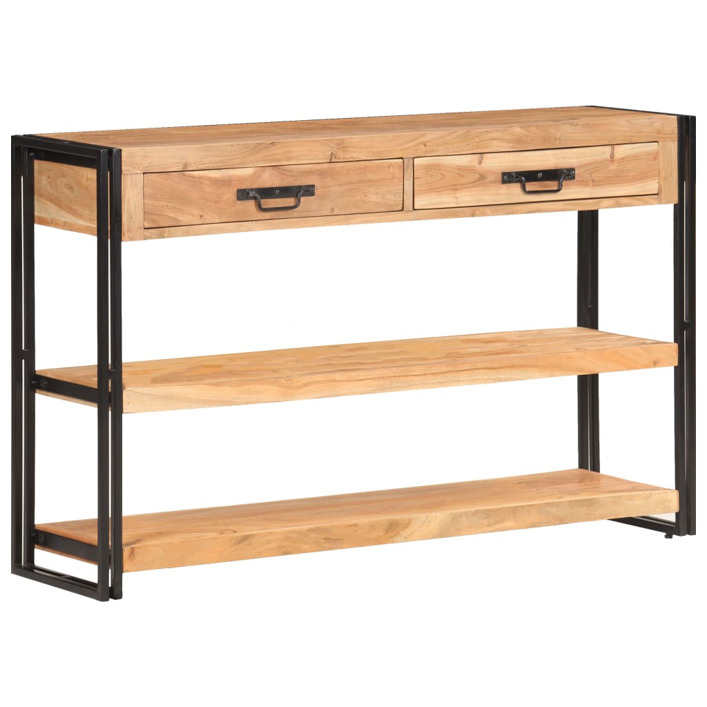 Skänk Trä 120x30x75 cm massivt akaciaträ