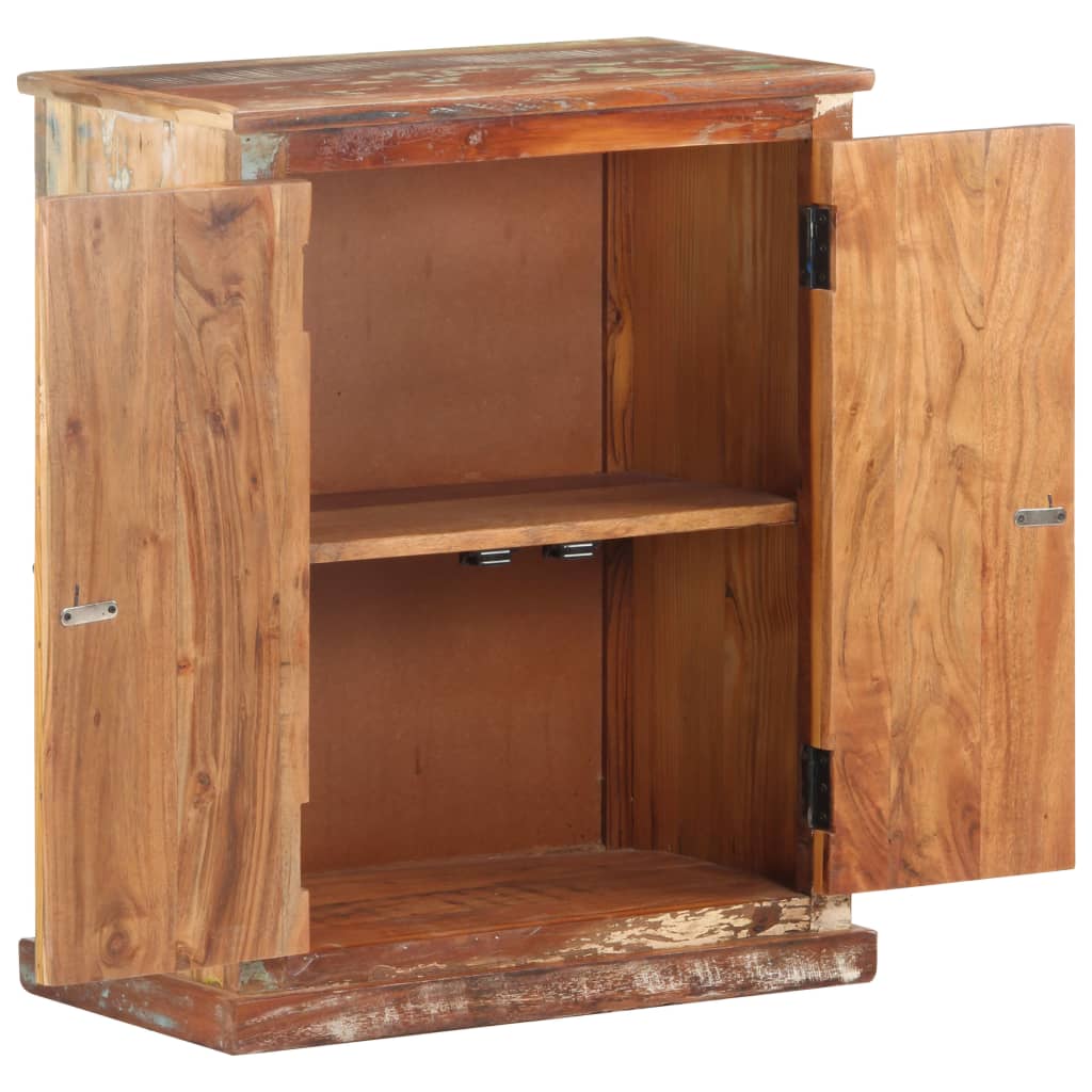 Skänk Trä med buddha-utsmyckningar 60x35x75 cm återvunnet trä