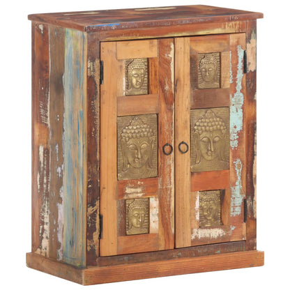 Skänk Trä med buddha-utsmyckningar 60x35x75 cm återvunnet trä