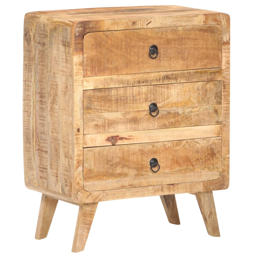 Skänk Trä 60x35x75 cm grovt mangoträ