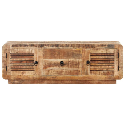 TV-bänk 120x30x40 cm grovt mangoträ