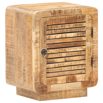 Sängbord 40x30x50 cm massivt grovt mangoträ