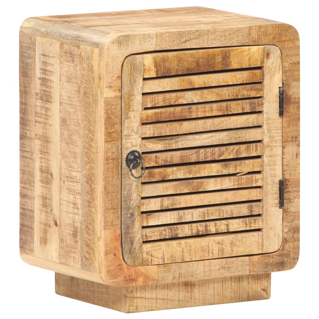 Sängbord 40x30x50 cm massivt grovt mangoträ