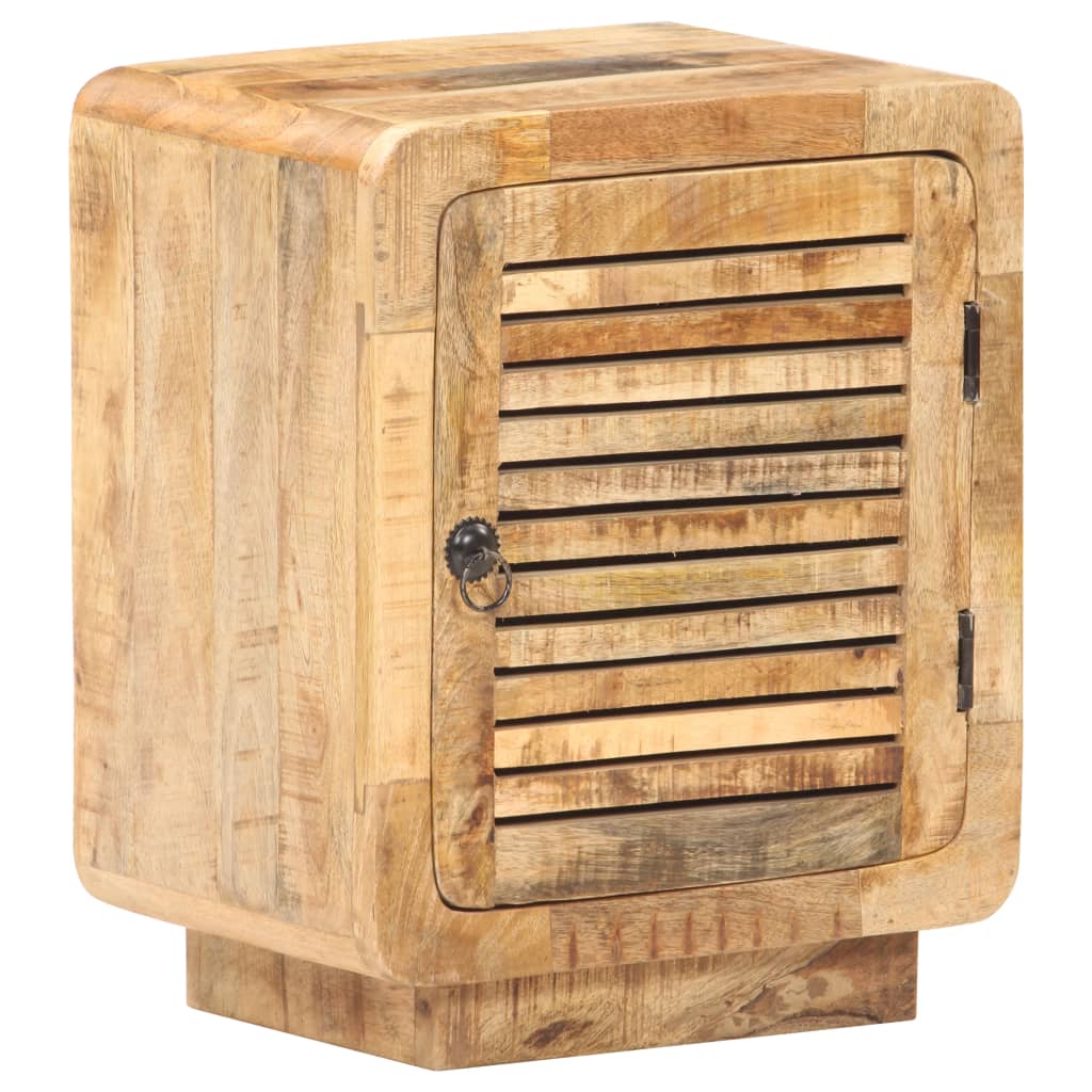 Sängbord 40x30x50 cm massivt grovt mangoträ