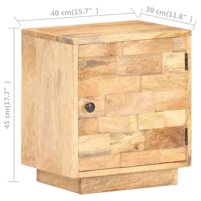 Sängbord Nattduksbord Trä 40x30x45 cm massivt mangoträ