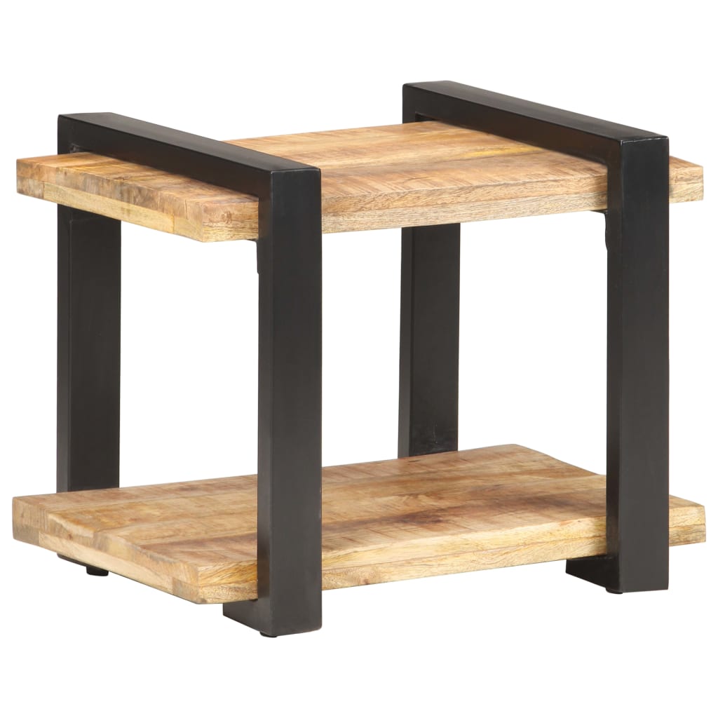 Sängbord 50x40x40 cm grovt mangoträ