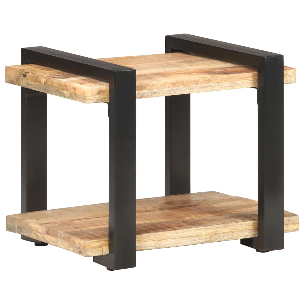 Sängbord 50x40x40 cm grovt mangoträ