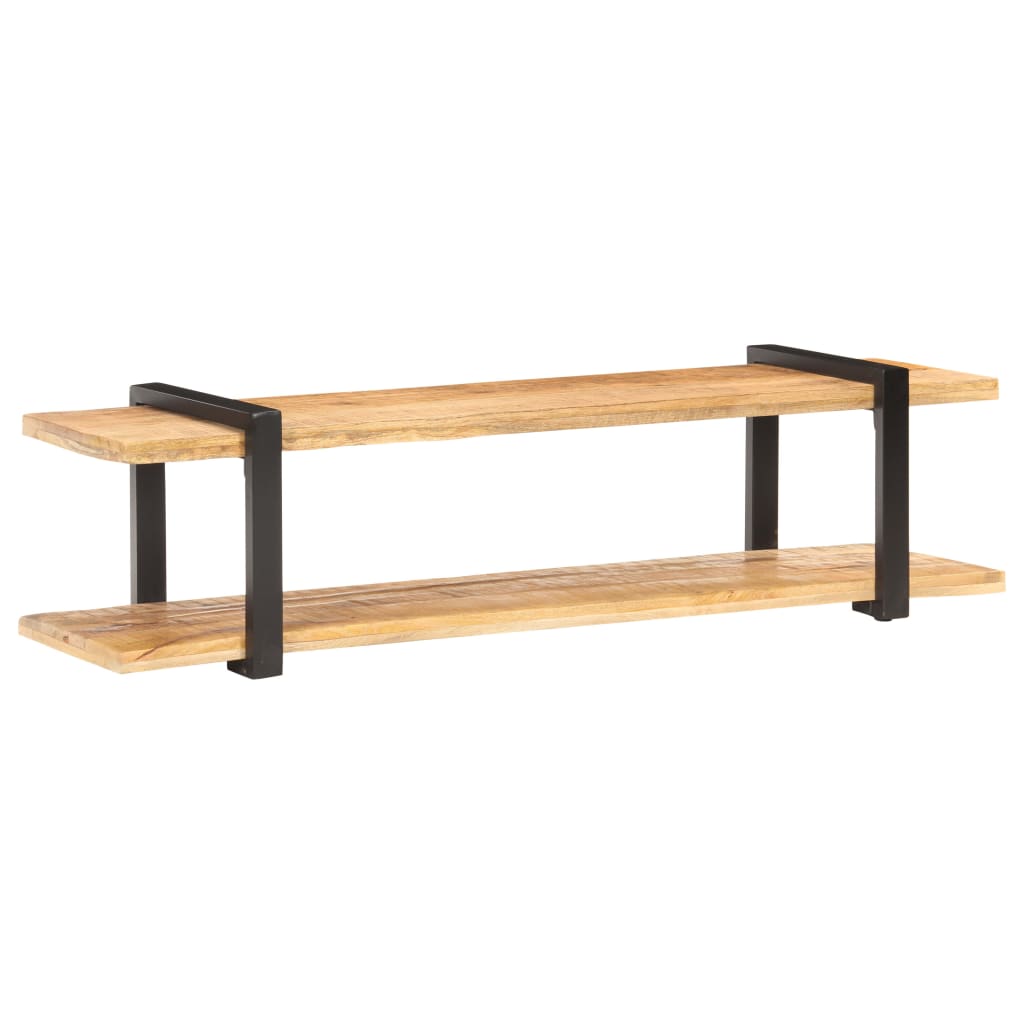 TV-Möbel Trä TV-Bänk 160x40x40 cm massivt grovt mangoträ