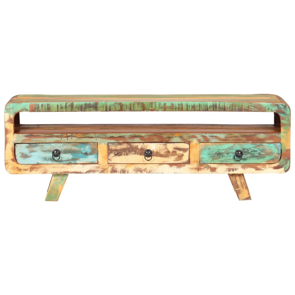 TV-Möbel Trä TV-Bänk 117x30x41 cm massivt återvunnet trä