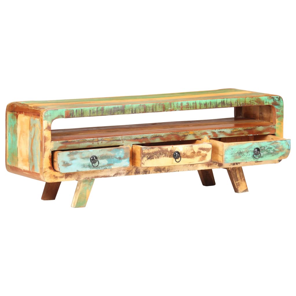 TV-Möbel Trä TV-Bänk 117x30x41 cm massivt återvunnet trä