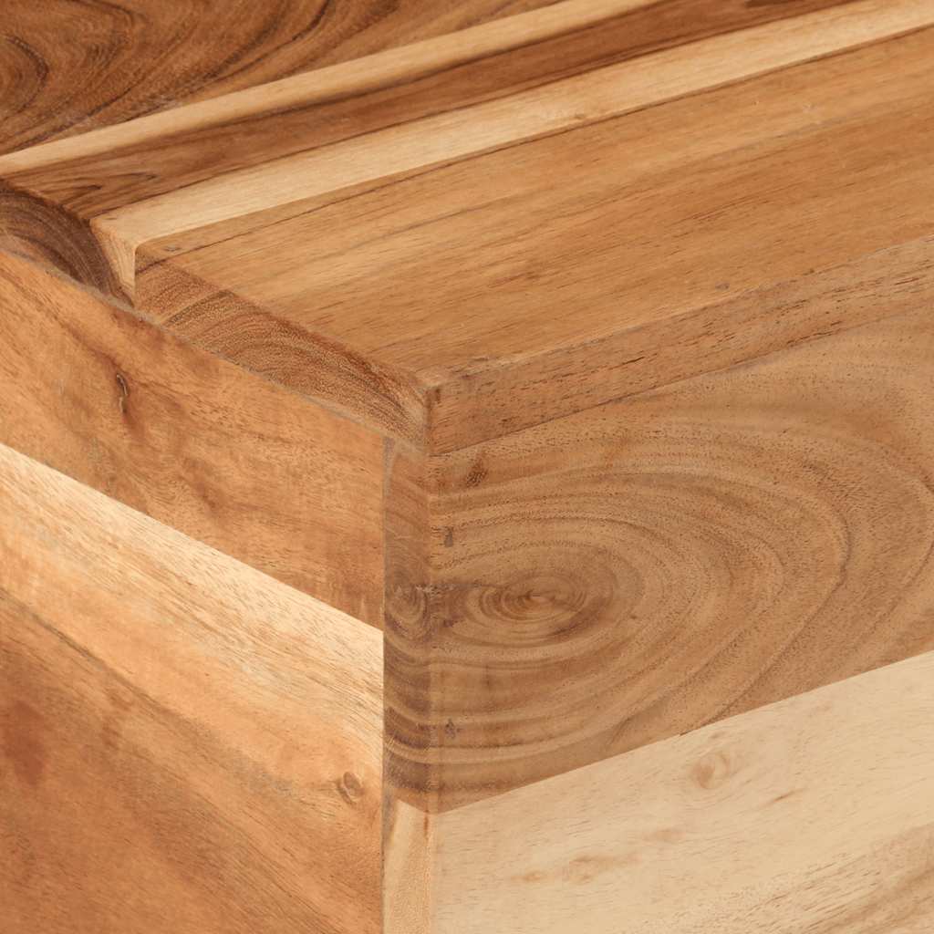 Soffbord Trä 68x68x41 cm massivt akaciaträ