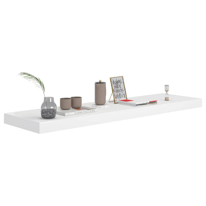 Vägghylla Vit 4 st Vit 90x23,5x3,8 cm MDF
