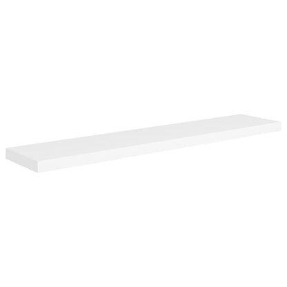 Vägghylla Vit Svävande Flytande 2 st 120x23,5x3,8 cm