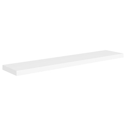 Vägghylla Vit Svävande Flytande vägghyllor 4 st 120x23,5x3,8 cm