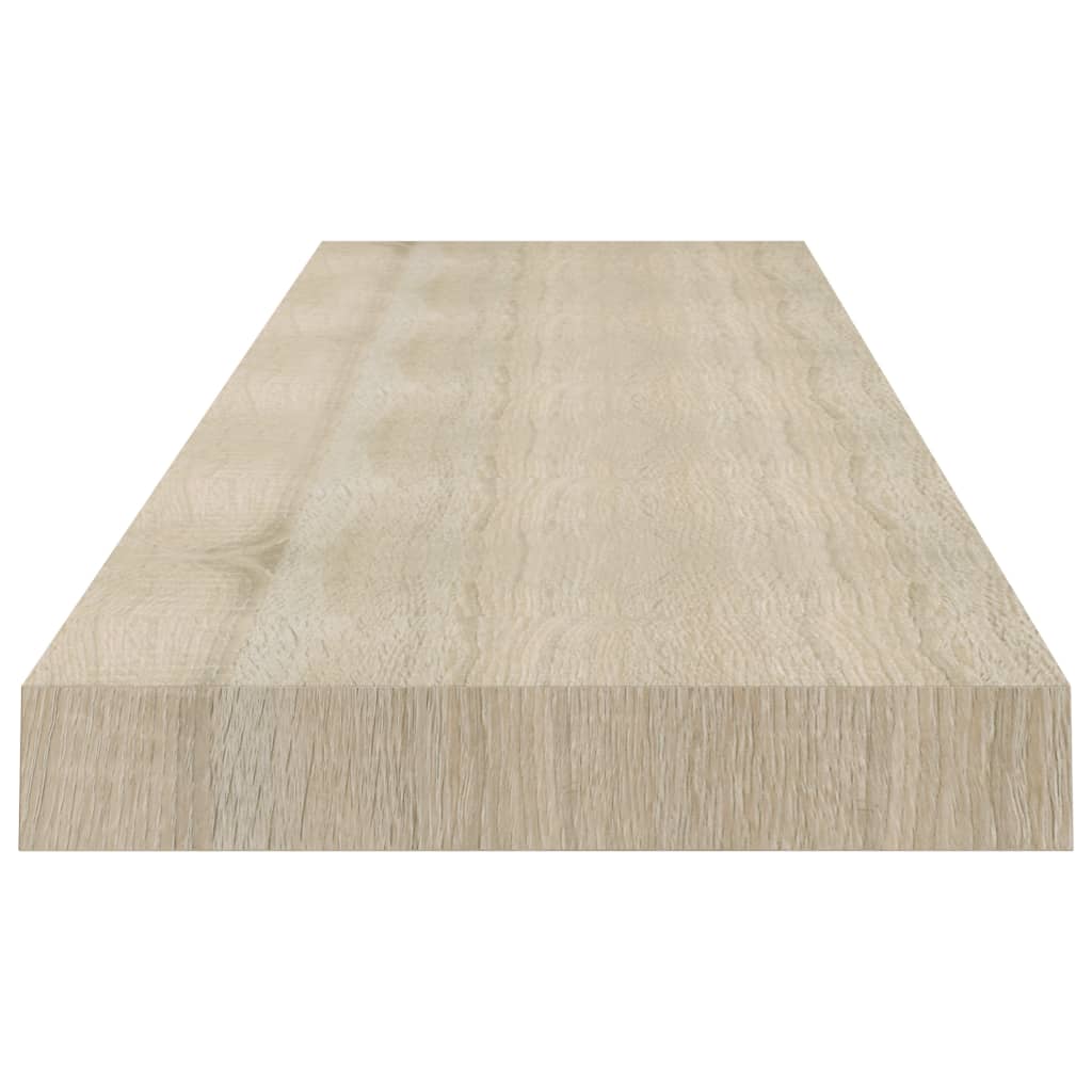 Vägghylla Brun Ek Svävande Flytande 4 st 120x23,5x3,8 cm