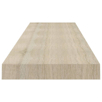 Vägghylla Brun Ek Svävande Flytande 4 st 120x23,5x3,8 cm