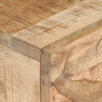 Sidobord Trä 40x30x50 cm massivt grovt mangoträ