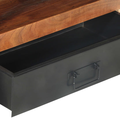 TV-bänk 120x30x40 cm massivt trä