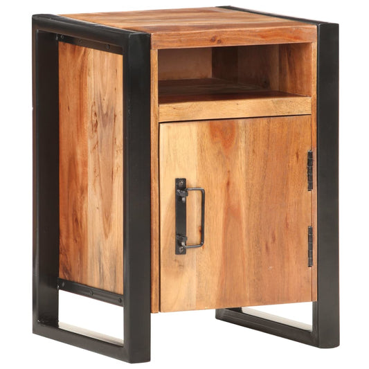 Sängbord 40x35x55cm massiv akacia