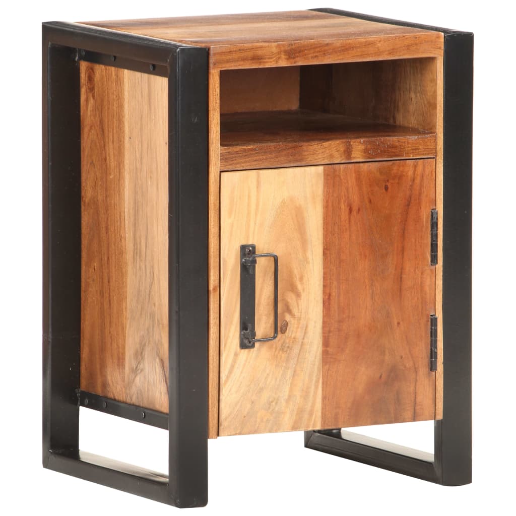 Sängbord 40x35x55cm massiv akacia