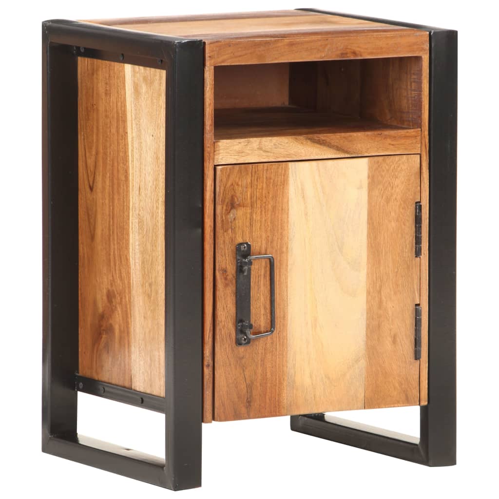 Sängbord 40x35x55cm massiv akacia