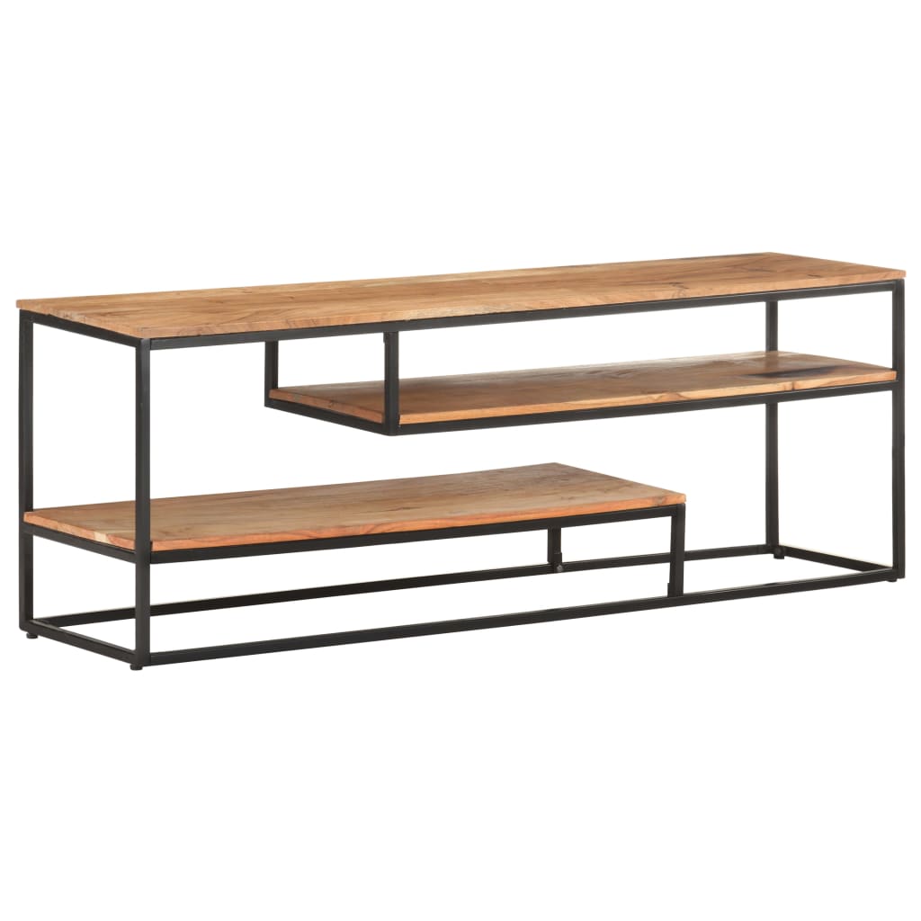 TV-Möbel Trä TV-Bänk 130x30x45 cm massivt akaciaträ