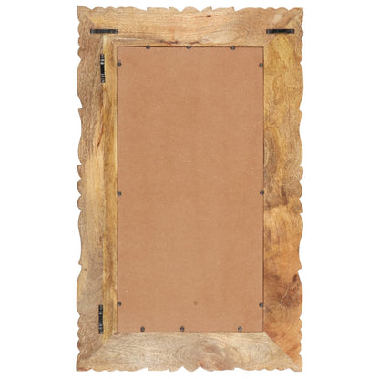 Väggspegel 80x50 cm massivt mangoträ