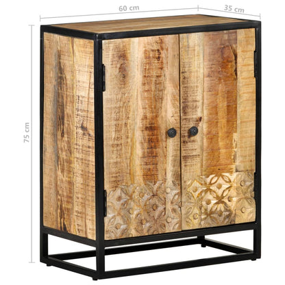 Skänk Trä Handsnidad 60x35x75 cm massivt mangoträ