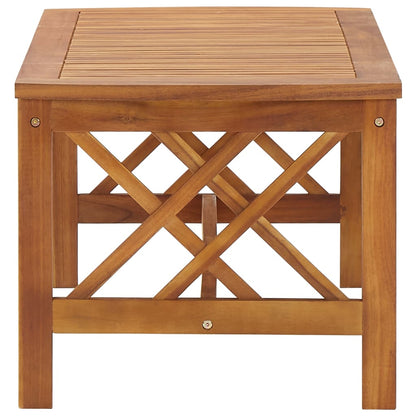 Soffbord Trä 102x50x43 cm massivt akaciaträ