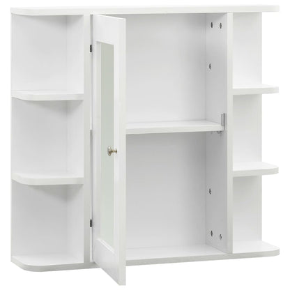 Badrumsspegel Spegelskåp Vit 66x17x63 cm